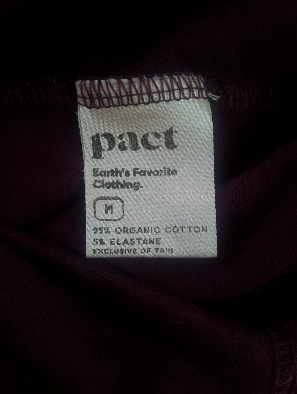 PACT Organic Cotton Purple Wine Floral Print Dress | M - Picture 8 of 9